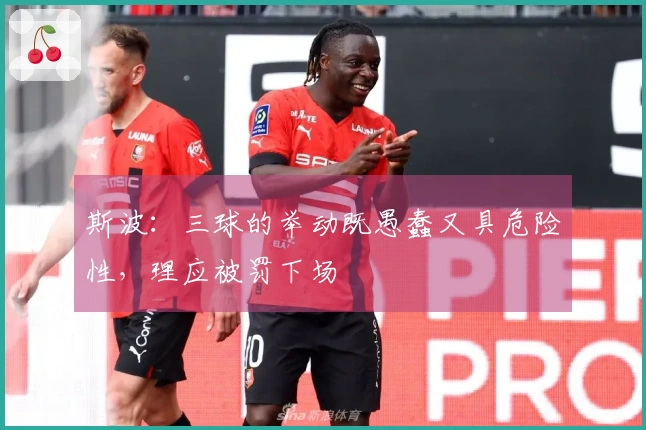 斯波：三球的举动既愚蠢又具危险性，理应被罚下场